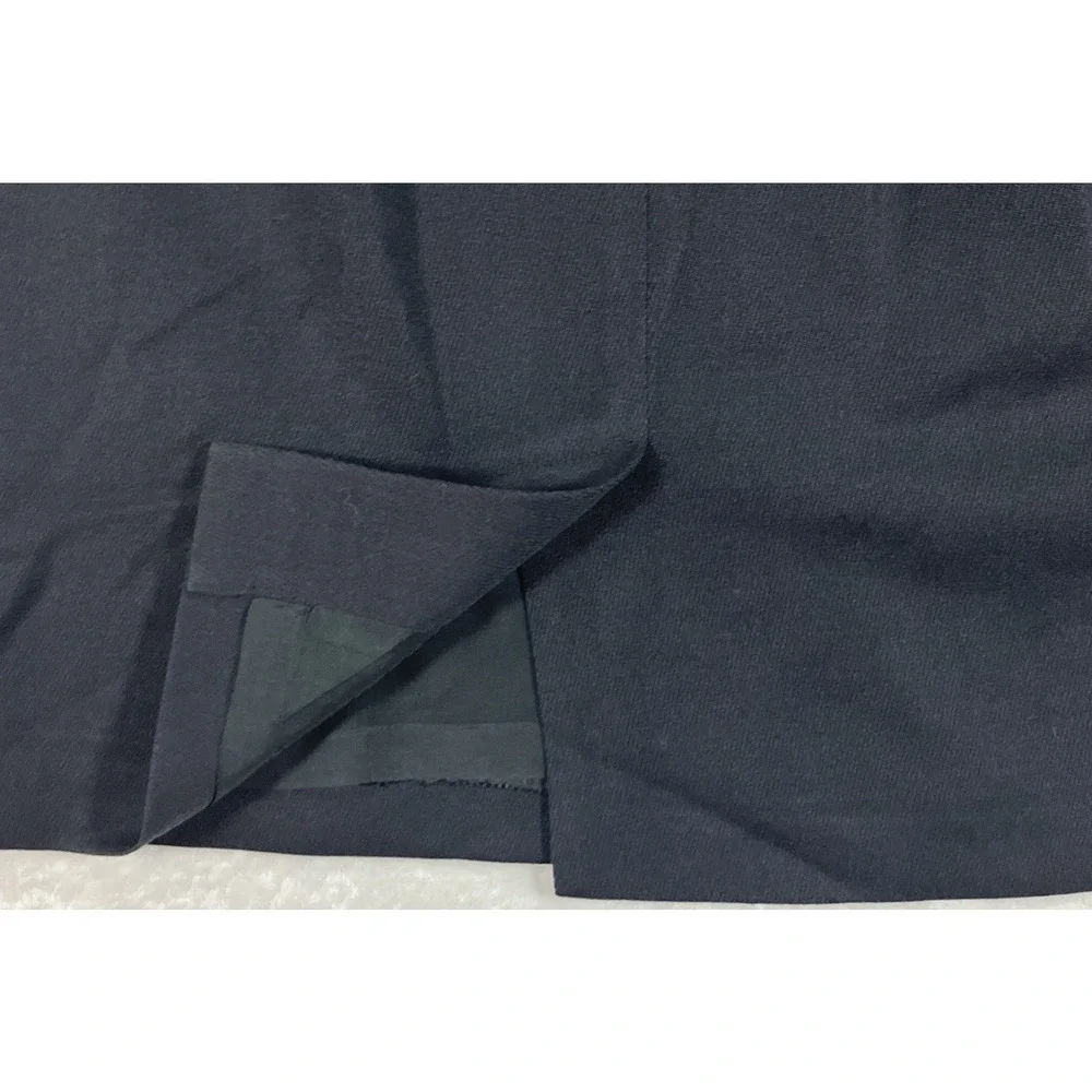 Vintage Eddie Bauer Aka Women's Size 6 Black Pencil Skirt 100% Wool Office Siren - Picture 4 of 11